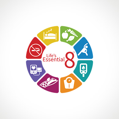 Life’s Essential 8™ circle graphic