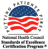 Página para Estándares de Excelencia del Programa de Certificación de Estándares de Excelencia del National Health Council